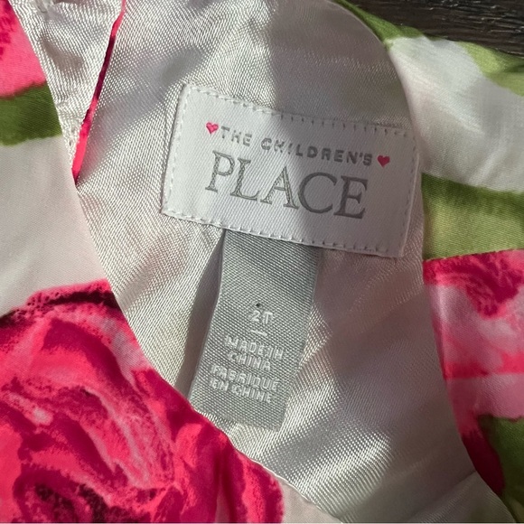 The Children’s Place Toddler 2T Girls Floral Dress Pink Peonies - Picture 3 of 9